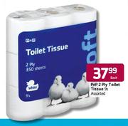 PnP 2 Ply Toilet Tissue-9's