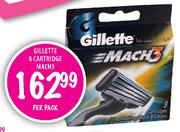 Gillette 8 Cartridge Mach 3-Per Pack