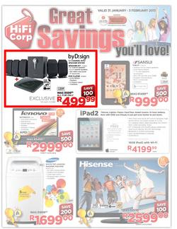 HiFi Corp : Great Savings You'll Love (31 Jan - 3 Feb 2013), page 1