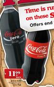 Coca-Cola Regular/Light/Zero/Tab-2 Ltr each
