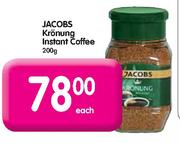 Jacobs Kronung Instant Coffee-200g Each