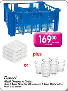 Consol Hiball Glasses In Crate Plus 6 Free Shooter Glasses Or 3 Free Dishcloths