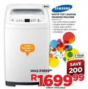 Samsung White Top Loading Washing Machine-8kg(WA80G5DIP)