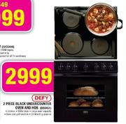 Defy 2 Piece Black Undercounter Oven and Hob(DB0451)