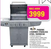 Alva Phoenix 4 Burner Stainless Steel Barbecue