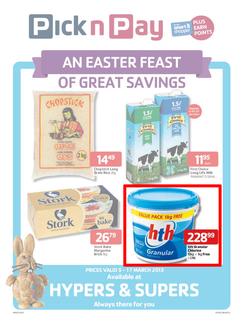 Pick n Pay Western Cape : An Easter of Great Savings (5 March - 17 March 2013), page 1