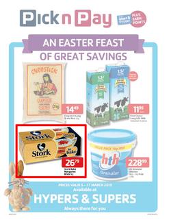 Pick n Pay Western Cape : An Easter of Great Savings (5 March - 17 March 2013), page 1
