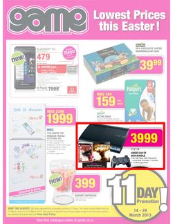 Game : Lowest Prices This Easter (14 Mar - 24 Mar 2013), page 1