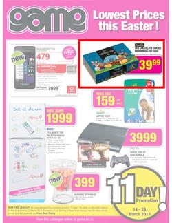Game : Lowest Prices This Easter (14 Mar - 24 Mar 2013), page 1