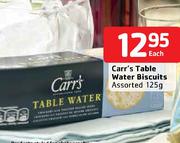 Carr's Table Water Biscuits Assorted-125g Each