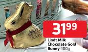 Lindt Milk Chocolate Gold Bunny-100g