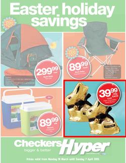 Checkers Hyper Western Cape : Easter Holiday Savings (18 Mar - 7 Apr 2013), page 1