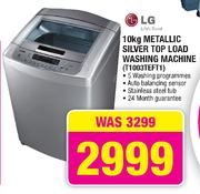 LG Metallic Silver Top Load Washing Machine-10kg