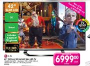 LG 42"(107cm) 3D Full HD Slim LED TV(42LM6410)