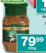 Jacobs Kronung Pure Instant Coffee-200gm 