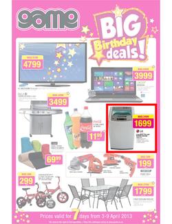 Game : Big Birthday Deals (3 Apr - 9 Apr 2013), page 1