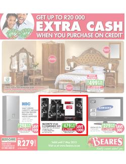 Beares : Extra Cash (Until 7 May 2013), page 1