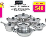 Always Home Symphony 12 Piece Stainless Steel Cookware Set Each