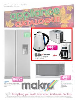 Makro : Appliance Catalogue (16 Apr - 22 Apr 2013), page 1