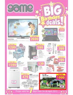 Game : Big Birthday Deals (24 Apr - 30 Apr 2013), page 1