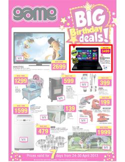 Game : Big Birthday Deals (24 Apr - 30 Apr 2013), page 1
