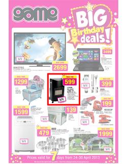 Game : Big Birthday Deals (24 Apr - 30 Apr 2013), page 1