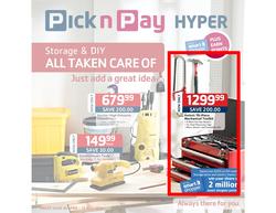 Pick n Pay Hyper : Storage & DIY (28 Apr - 12 May 2013), page 1