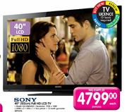 Sony 40" (102cm) Full HD LCD TV (KLV-40BX420)