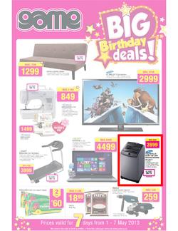 Game : Big Birthday Deals (1 May - 7 May 2013), page 1