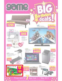 Game : Big Birthday Deals (1 May - 7 May 2013), page 1