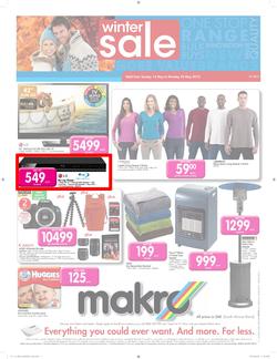 Makro : Winter sale (12 May - 20 May 2013), page 1