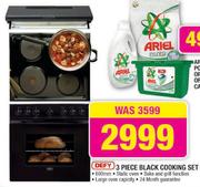 Defy 3 Piece Black Cooking Set