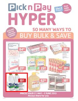 Pick n Pay Hyper Gauteng : Buy bulk & save (21 May - 2 Jun 2013), page 1