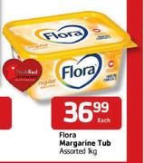 Flora Margarine-Tub Assorted-1kg Each