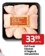 PnP Fresh Chicken 4 Thighs & 4 Drumsticks - Per Kg