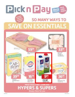 Pick n Pay Western Cape : Save on essentials (21 May - 2 Jun 2013), page 1