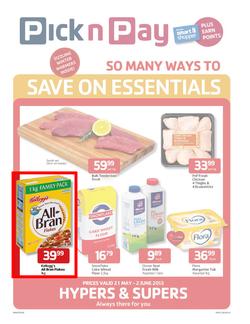 Pick n Pay Western Cape : Save on essentials (21 May - 2 Jun 2013), page 1