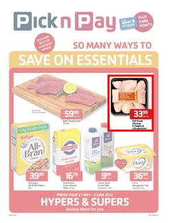 Pick n Pay Western Cape : Save on essentials (21 May - 2 Jun 2013), page 1