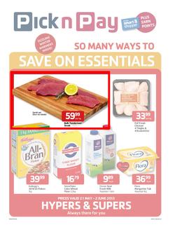 Pick n Pay Western Cape : Save on essentials (21 May - 2 Jun 2013), page 1