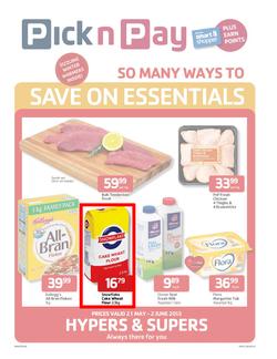 Pick n Pay Western Cape : Save on essentials (21 May - 2 Jun 2013), page 1