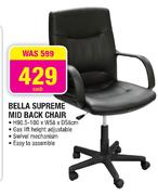 Bella Supreme Mid Back Chair Each