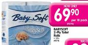 Babysoft 2-Ply Toilet Rolls-18's