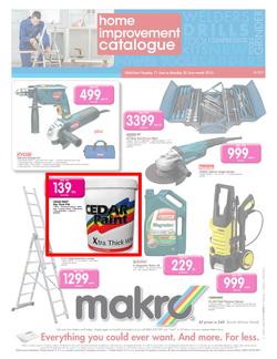 Makro : Home improvement catalogue (11 Jun - 24 Jun 2013), page 1