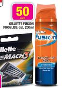 Gillette Fusion Proglide Gel-200ml Each