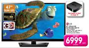 LG 47"(119cm) 3D Full HD Slim LED TV(47LM4600)