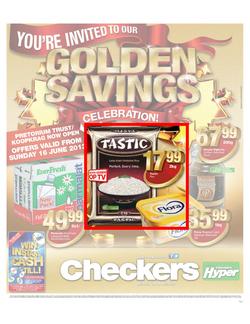 Checkers Gauteng : Golden savings (16 Jun - 23 Jun 2013), page 1