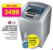 LG 13Kg Metallic Silver Top Load Washing Machine (T1303TEFT1)