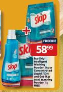 Skip Intelligent Washing Powder-2kg or Concenterated Liquid-750ml Each