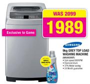 Samsung Grey Top Load Washing Machine-9kg(WA90G9XIP)