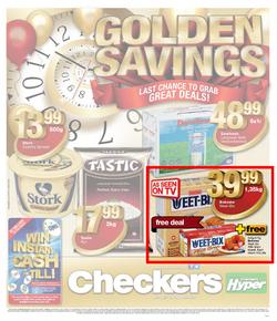 Checkers Gauteng : Golden Savings Celebration (15 Jul - 21 Jul 2013), page 1